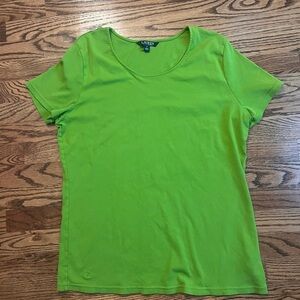 Ralph Lauren Fitted Green Short Sleeve Tee